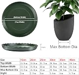 TStarJungle 5 Pack Plant Saucers 40cm High-Edge Drip Trays for Indoor Outdoor view 7