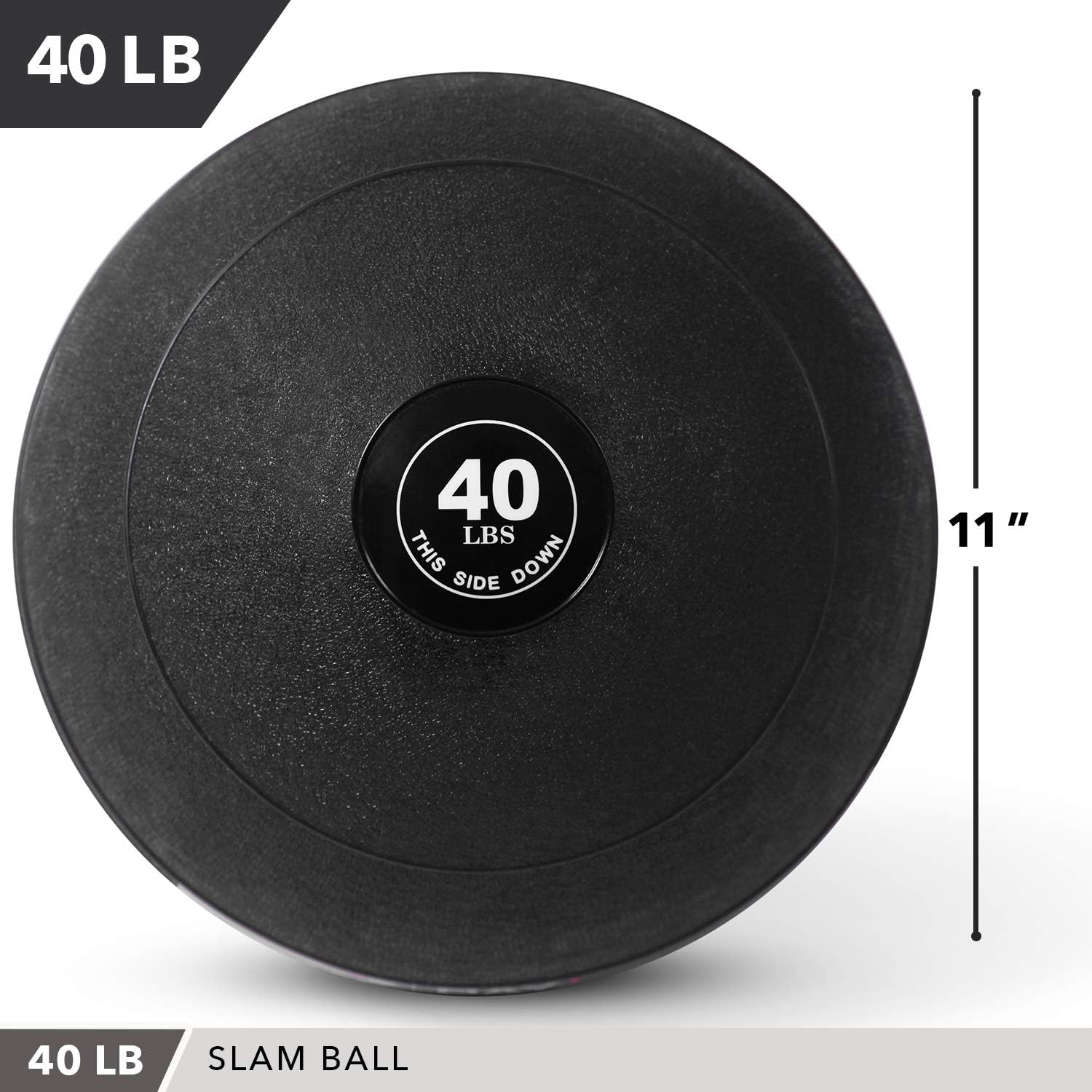 Weighted Slam Ball by Day 1 Fitness – 40 lbs - No Bounce Medicine Ball - Gym Equipment Accessories for High Intensity Exercise, Functional Strength Training, Cardio, CrossFit : Sports & Outdoors