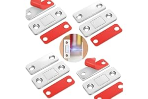 Cabinet Magnetic Catch 4 Pack Ultra Thin Cabinet Door Magnetic Catch for Drawer Magnets Adhesive Cabinet Latch Magnetic Closu