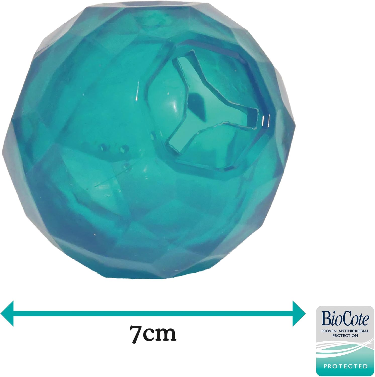 Rosewood BioSafe Treat Ball for Dogs and Puppies, Durable, Hygienic, Interactive Puppy Toy, Mint Scented, Antimicrobial - Image 5