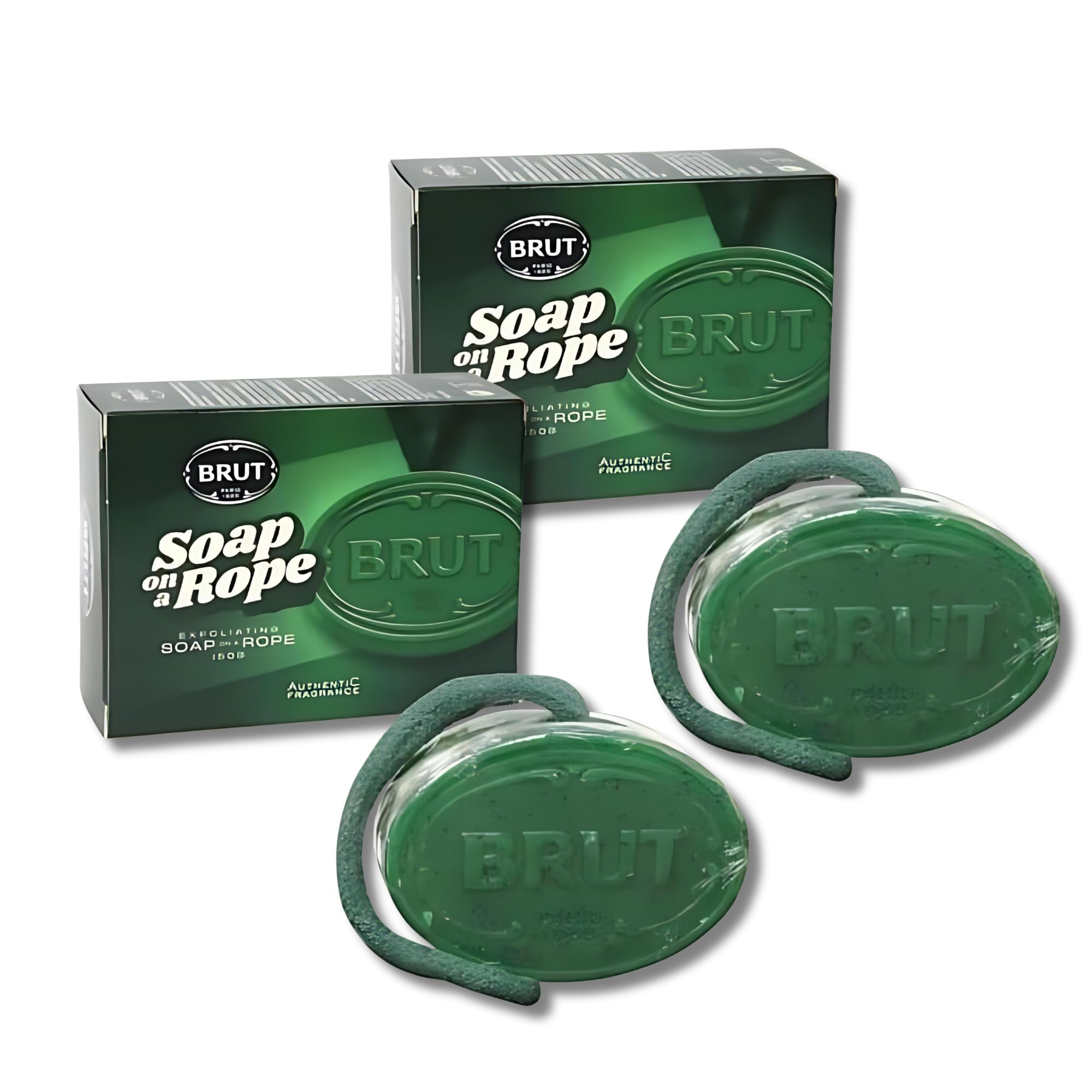 Original Soap On A Rope 150g – Pack of 2 | Timeless Exfoliating Soap with Iconic Citrus and Spicy Woods Fragrance | Classic Grooming Essential with Convenient Rope Design for Freshness and Style