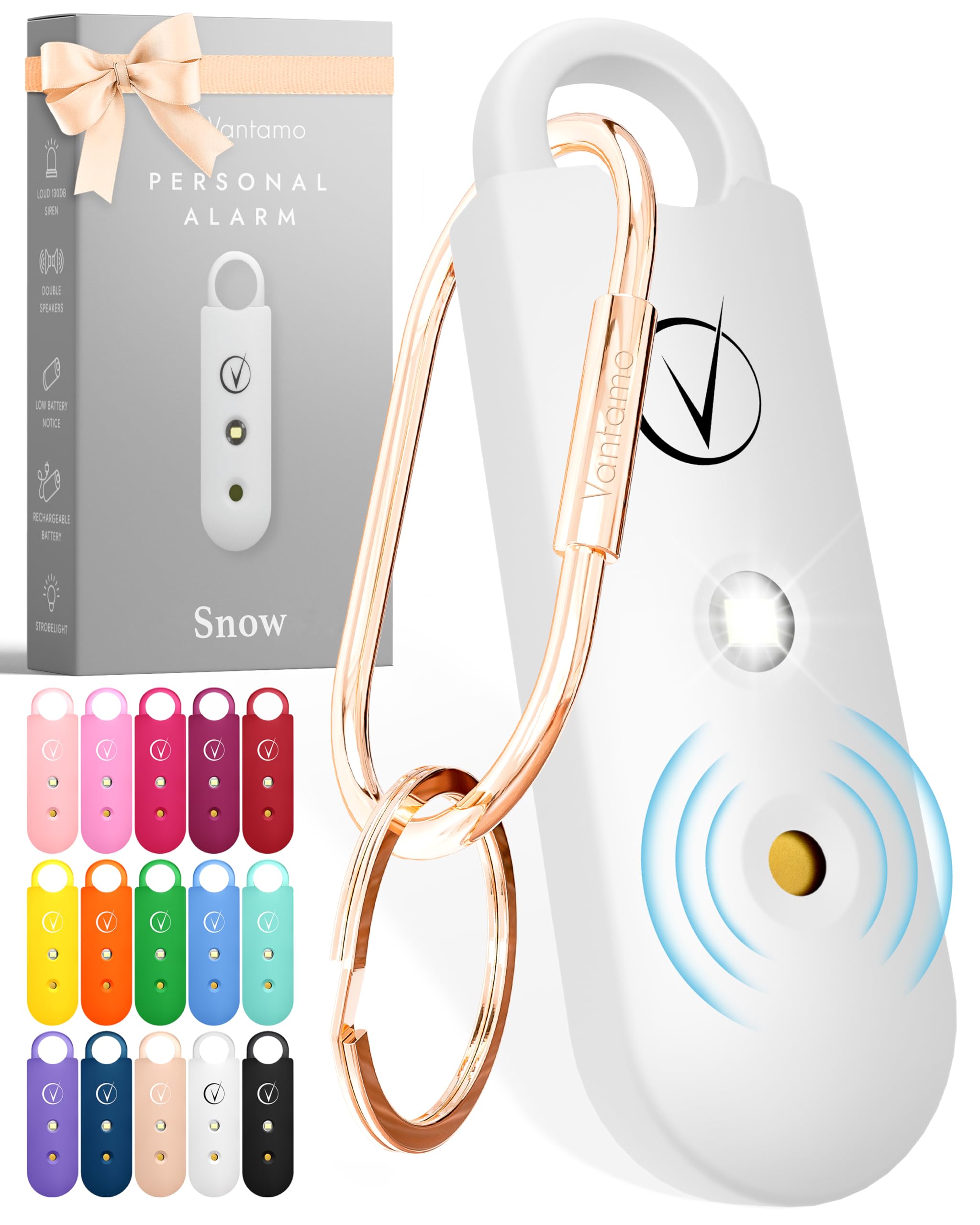 Vantamo Personal Alarm for Self Defense with Low
