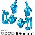 HobbyPark Front & Rear Aluminum Steering Knuckles Hub Base C Carrier Upgrade Kit for 1/18 Wltoys A959 A959B A969 A979 K929 A959-B A969-B A979-B RC Car