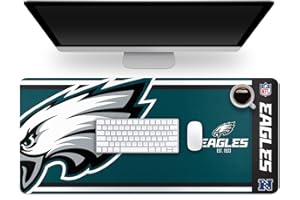 FOCO NFL Official Established Primary Logo Wordmark Home Office Desk Pad Mouse Pad Mat 35" x 16" (Philadelphia Eagles, Philadelphia Eagles)