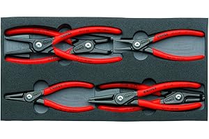 KNIPEX Tools - 6 Piece Circlip Pliers Set In Foam Tray (002001V02)