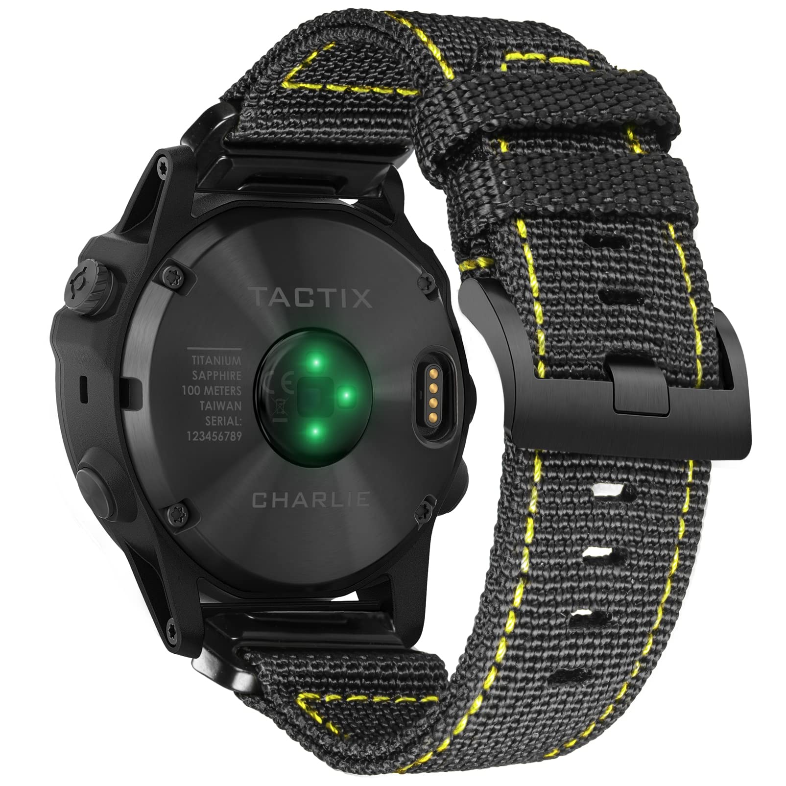Compatible With Garmin, Nylon Watch Band Sports Strap For fēnix/Forerunner/Vivoactive/Approach/MARQ/quatix/D2 Series Tough Replacement Band For Men