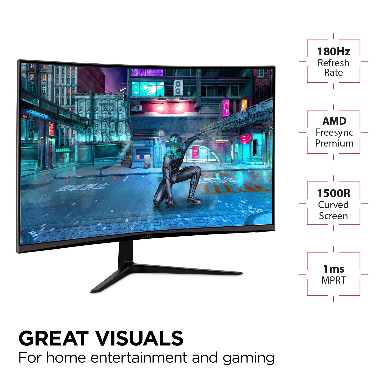 Ecran PC Gamer Incurvé - VIEWSONIC VX3218 - PC - MHD - 32" FHD - Dalle
