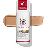 EltaMD UV Restore 100% Mineral Face Sunscreen For Mature Skin, SPF 40 | For Adults with Visible Sun Damage, Fine Lines, or Ag