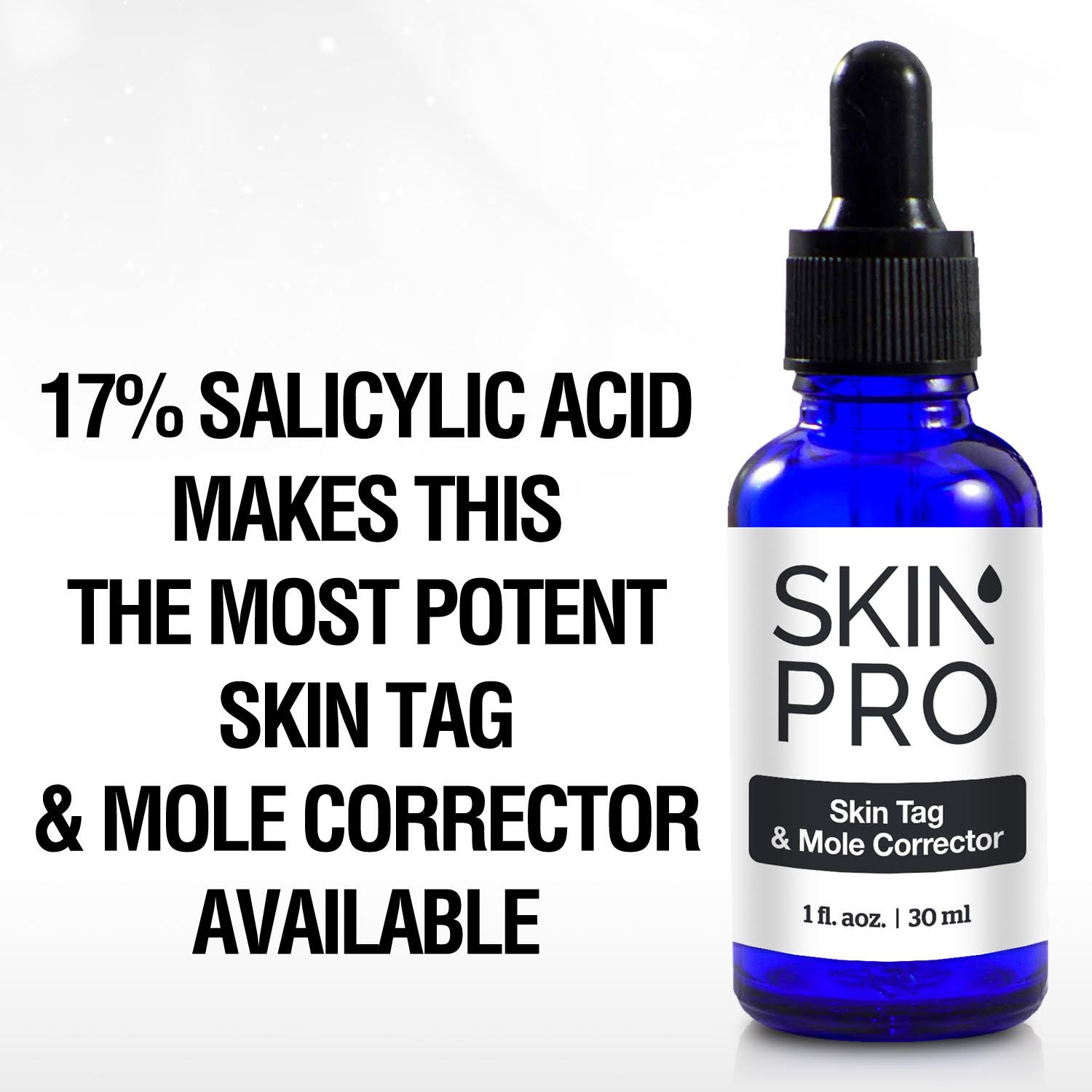 SkinPro Skin Tag Remover And Mole Corrector For Fast Removal Of Skin Moles, Skin Tags, Warts And Other Minor Growths, Medical Grade Formula with 17% Salicylic Acid (1 fl oz, 30 ml) : Beauty