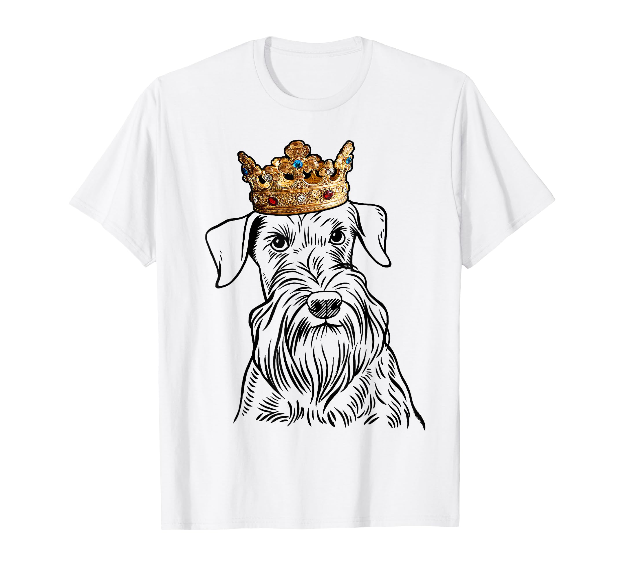 Cesky Terrier Dog Wearing Crown T-Shirt