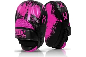 DALLX Sports Punch Mitts Target Focus Pads Hook and Jab Curved for MMA Training Martial Arts Karate Kickboxing Muay Thai with