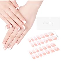 Amazon.com: DANNI & TONI Semi Cured Gel Nail Strips French (Milk ...