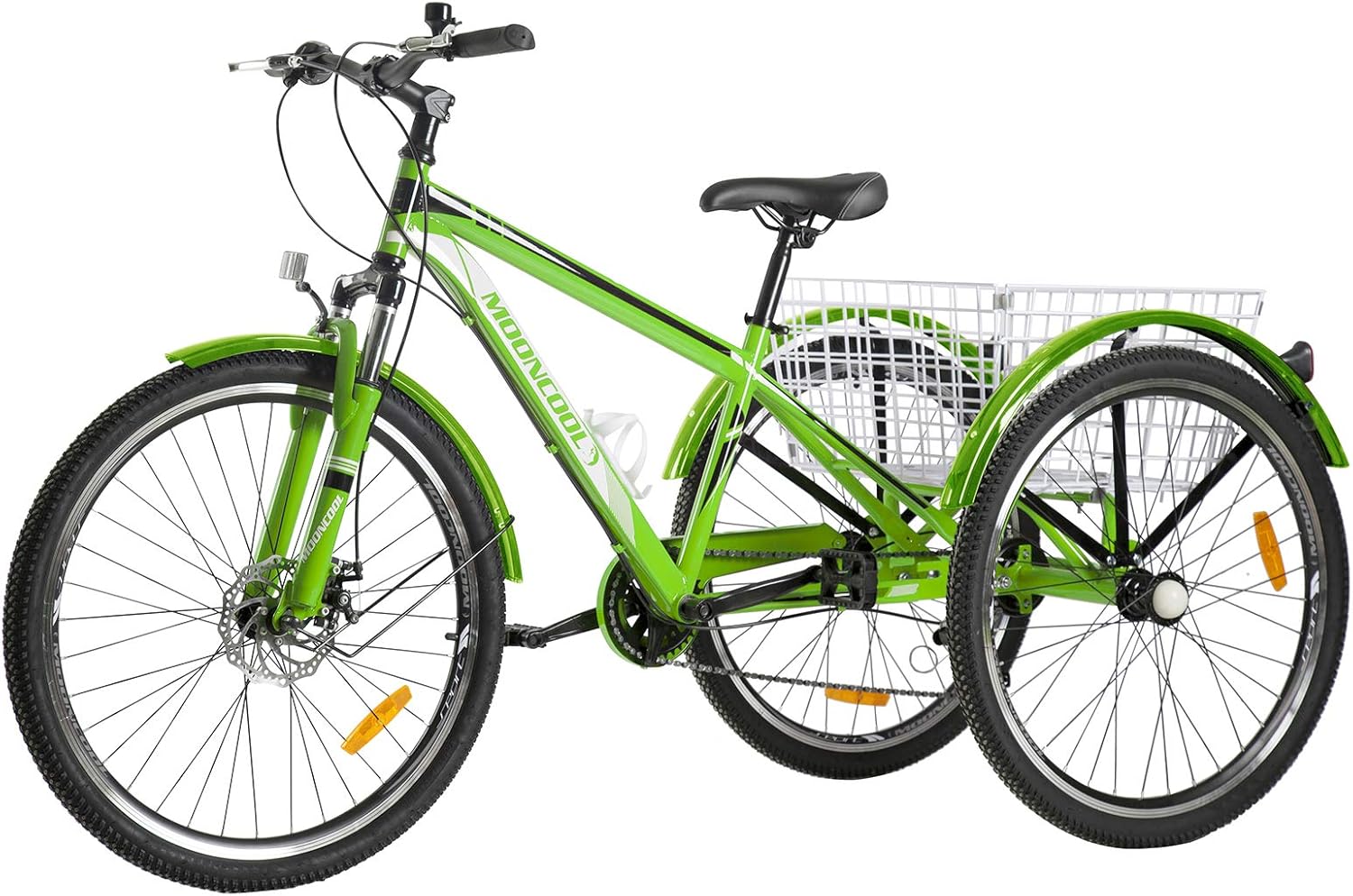 Amazon.com : Slsy Adult Mountain Tricycle, 7 Speed Three Wheel Bike, 24/26 Inch Adults Trikes 