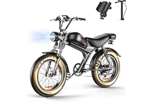 Emokobike Electric Bike for Adults,1500W/3000W Peak Motor & 32MPH & 100Miles Electric Mountain Bike, Full Suspension Ebikes f
