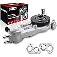 UNITHUB Engine Water Pump Automotive w/Thermostat Gasket 251728 19180610 Compatible for Chevy Camaro Caprice Corvette SS Cadillac CTS Pontiac G8 2009-2017