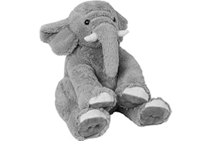 OurHonor Weighted Elephant Stuffed Animals, 5Lb Weighted Plush Giant 16in Elephant Throw Pillow Plushie for Boys, and Girls Christmas (Grey)