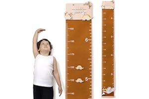 bopoobo Growth Chart for kids, Felt Height Growth Chart for Kids Handing Ruler Home Nursery Wall Decor for Kid Removable Growth Height Chart Dinosaur