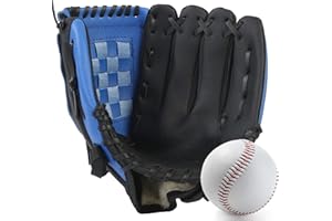 GRACFULCUB Baseball Glove,Baseball Softball Mitt with Ball for Kids Youth Adults Training and Beginner,Right Hand Throw,Left Hand Glove