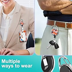 Plifal ID Badge Holder with Lanyard and Retractable