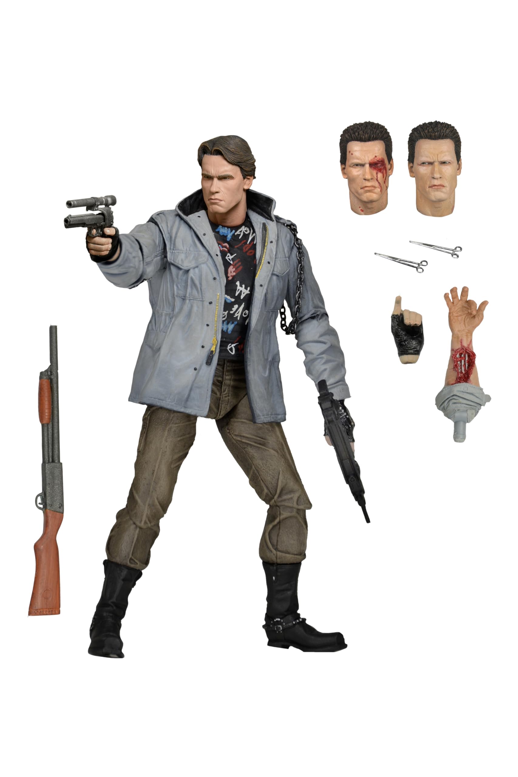 Terminator 51911 Ultimate Tech Noir T-800 Figure, 7-Inch