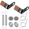 2-Pcs GY21943B GY21943A Brake Pad Kit for John Deere 42" L, D, X Series 100 105 115 100 110 120 125 130 Mower, Replaces GY21943, Included GX20515 Retainer, GX20494 Spring and GX23240 Deck Bushing
