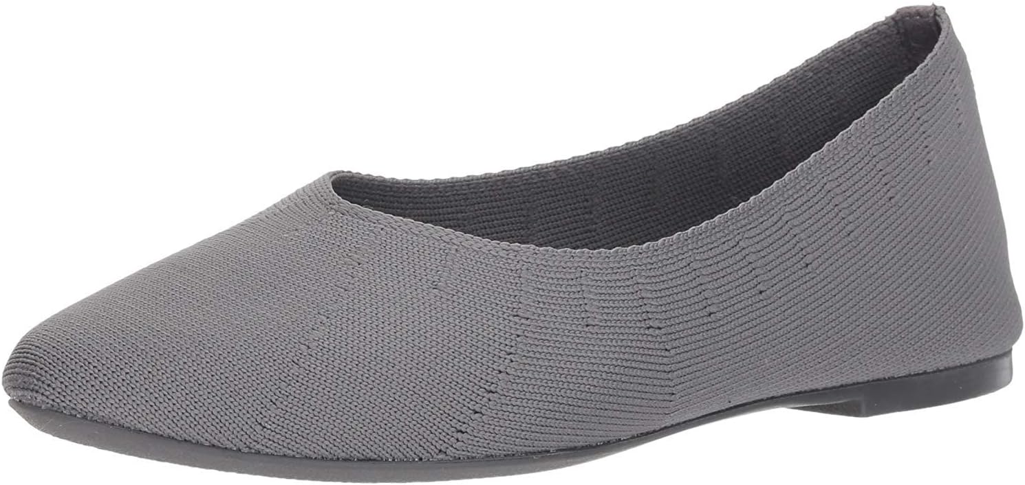 Skechers Women's Cleo-Ray of Sunshine-Engineered Knit Skimmer Ballet Flat