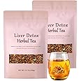 Liver Detox Herbal Tea, Liver Detox Tea Organic, Dandelion Chrysanthemum Cassia Seed Goji Berry Tea, Milk Thistle, Chinese Kidney & Liver Health Tea Bags - 7 Ingredients Natural Blend Formula (2)