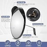 moveland 30cm Acrylic Convex Safety Mirror Wide Angle Driveway Traffic view 5