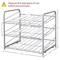 BTY Can Organizer for Pantry Stackable 2 Pack, Can
