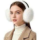 VEKDA Winter Ear Muffs for Women Foldable Faux Fur Ear Warmers Fluffy Cold Outdoor Soft Earmuffs Covers