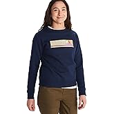 MARMOT Women's Montane Crew Sweatshirt - Screen Printed Graphic on Warm, Breathable, Eco-Friendly Cotton/Poly Blend