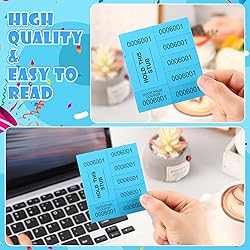 Kosiz 1000 Sheets 5 Bid Raffle Ticket Sheets