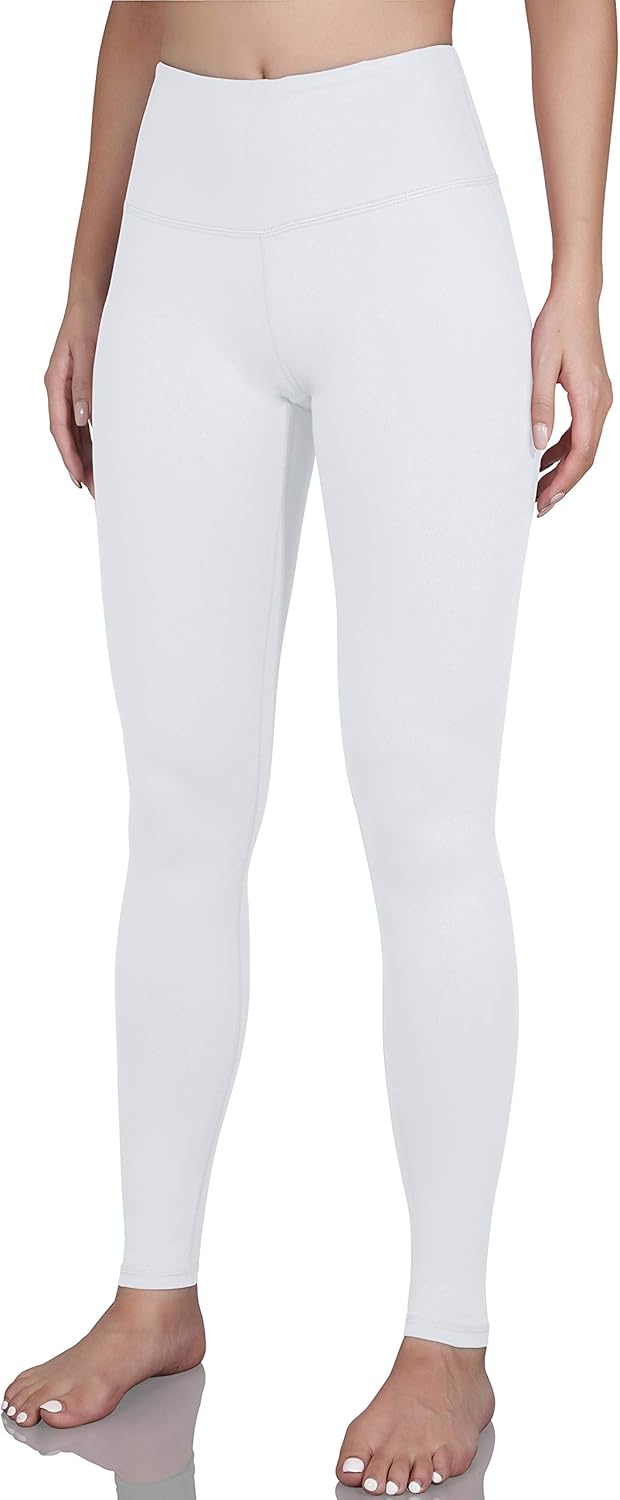 ODODOS Women's High Waist Yoga Leggings, Tummy Control Workout Running Compression Yoga Leggings with Inner Pocket: Clothing