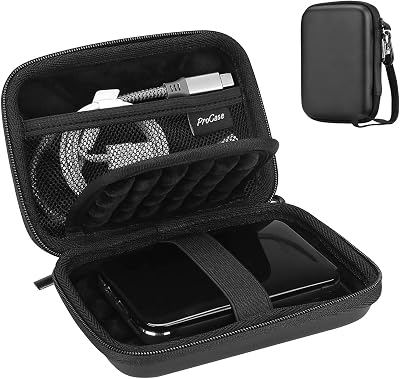 ProCase Portable External Hard Drive Case 2.5 Inch Universal Storage 500G 4TB