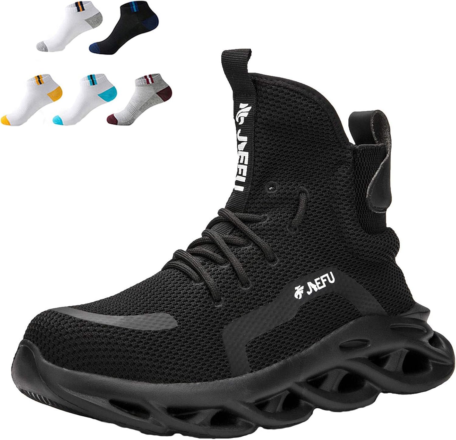 Men Women Safety Shoes, Lightweight Work Protection Trainers Steel Toe