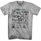 Chowdaheadz New Hampshire Tourist Attraction T-Shirt - Unisex Vintage Tee Soft Cotton Blend