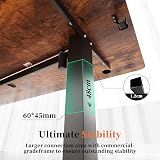 Devoko Electric Standing Desk 140x60 cm Height Adjustable Rustic Brown view 3