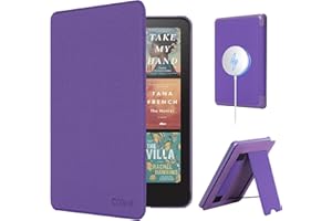 CoBak Lightweight Stand Case for 7" Kindle Paperwhite 12th Gen 2024 and Kindle Colorsoft with Right Hand Strap - Compatible with iPhone MagSafe, for Samsung/Belkin/Anker Wireless Charging Pads