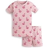monica + andy unisex-baby Organic Two-piece Shorty Pajama Set