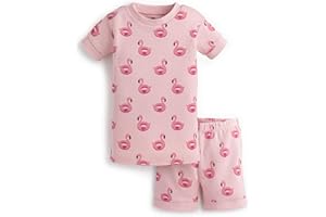MONICA + ANDY baby-boys Organic Two-piece Shorty Pajama Set