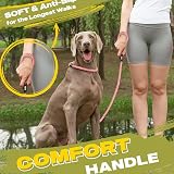 Fida Slip Lead for Dogs 1.8m Pink Reflective Training Rope Leash view 6
