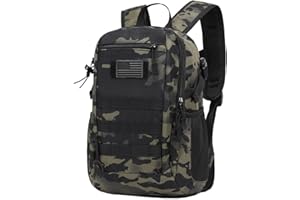 ArcEnCiel 10L/20L Mini X-Small Tactical Backpack MOLLE Daypack Gear Pack Camping Bag with Patch