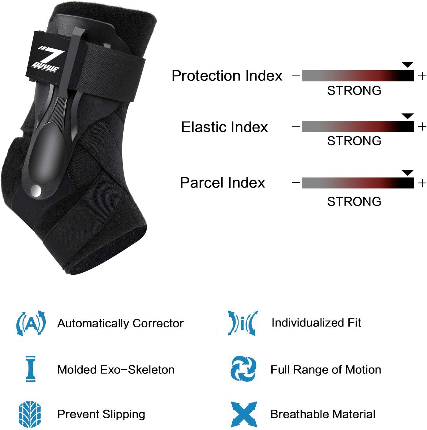 Ankle Support, Ankle Brace for Men & Women, Ankle Support Brace for Ankle Sprains, Sprained Ankle, Ankle Braces, Volleyball, Basketball, Ankle Supports for Women -L: Health & Personal Care