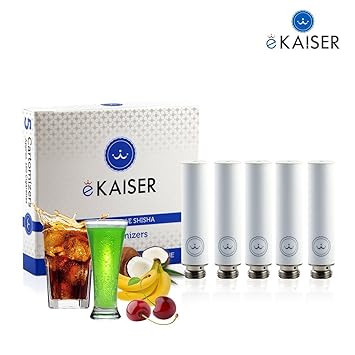 E-Shisha | E-Liquid 5er Pack Weiß Cartomizer | Geschmack Mischen | E-Zigarette | für eKaiser Wiederaufladbar E-Shisha Zigaret