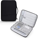 13 Inch Laptop Carrying Sleeve for 2025 Apple MacBook Air 13 Inch Laptop with M4 chip A3240, MacBook Air 13.6" M3 A3113 2024 / M2 A2681 2022 Protective Bag Case with Handle Pocket - Black