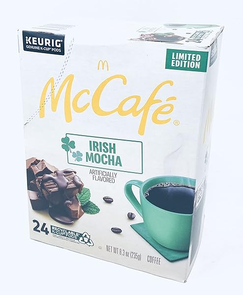 KEURIG GREEN MOUNTAIN MCCAFE IRISH MOCHA, KEURIG SINGLE SERVE K-CUP PODS, FLAVORED COFFEE, 24 COUNT