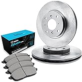 R1 Concepts Front Brake Kit Fits 2015-2019 Nissan Micra | 2012-2019 Nissan Versa| Ceramic Brake Pads and Blank eLINE Brake Rotors| 10.2" Front
