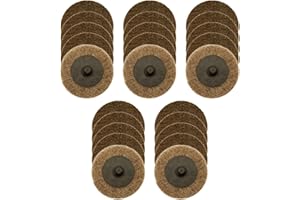 WA 25PACK - 2" inch Mini Coarse Surface Conditioning Disc, Quick Change Roll Lock Discs, Strip Grind Polish Finish, Burr Rust