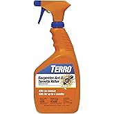 TERRO Ready to Use Carpenter Ant &amp; Termite Killer - Indoor Carpenter Ant Killer, Termite Killer Spray - Do It Yourself Termite Treatment - T1100-6, 32 oz spray bottle