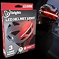 Brightz HelmetBrightz LED Bike Helmet Light, Red - Be 100% More Safe & Seen at Night! - 7-Inch Light Strip Works with Both Adult & Kids Helmets - Also Great for Scooter & Skateboard Helmets